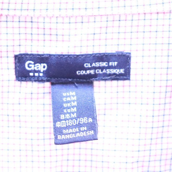 GAP Mens Classic Fit Long Sleeve Button Down Shirt Sz Medium - Picture 3 of 4